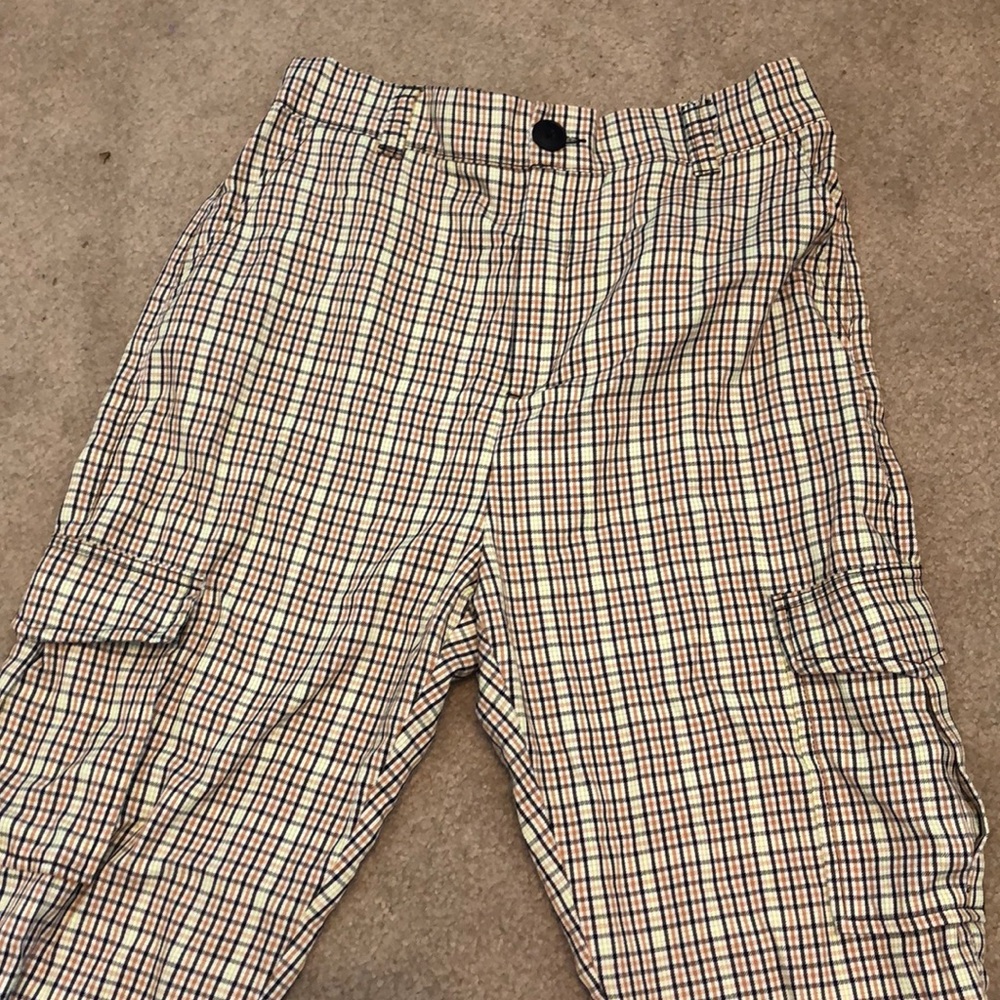 Plaid Cargo Pants